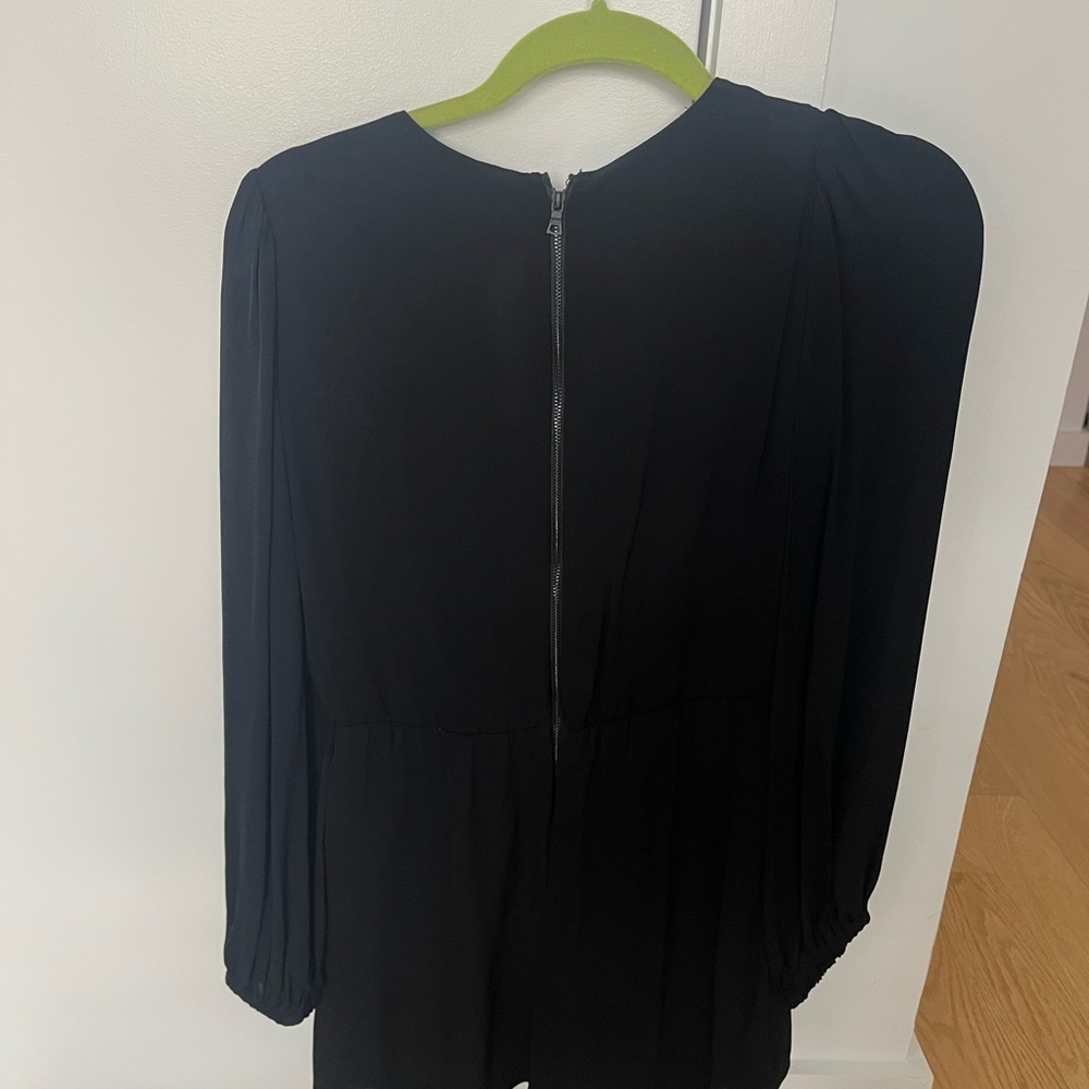 Alice + Olivia Black Wrap Jumpsuit - Picture 2 of 3